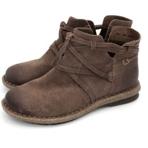 Born Women's Tarkiln Boot Brown Suede Distressed Bootie Sz US 6.5